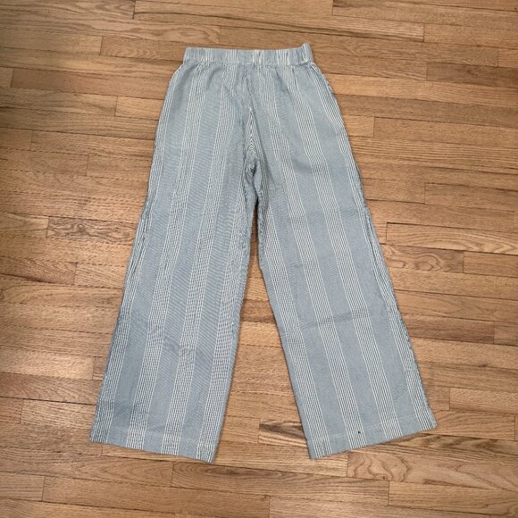 Free People Good Days Seersucker Wide Leg Trousers NWOT Size XS - Picture 3 of 5